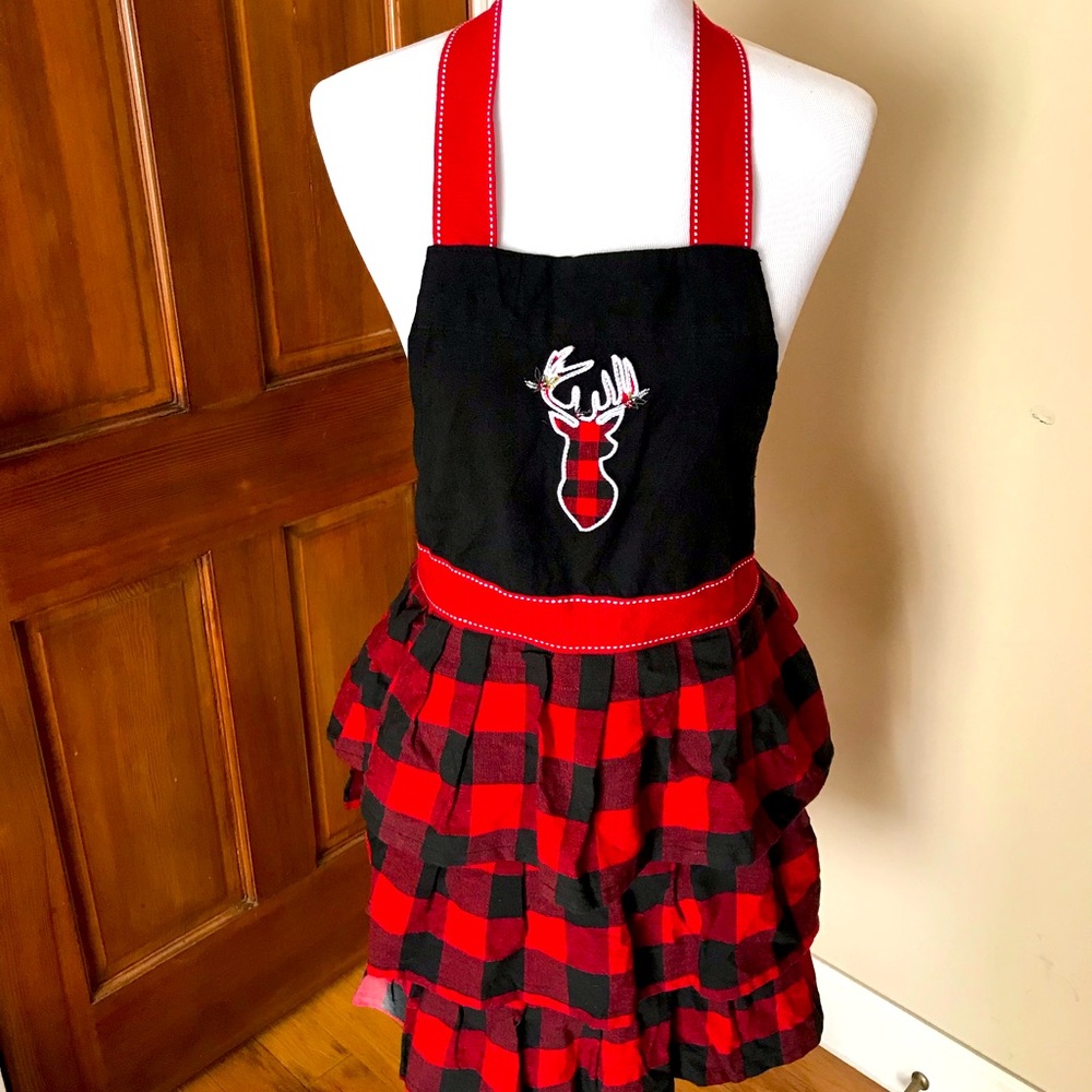 ✨✨Buffalo Plaid Holiday Apron! Christmas Kitchen Loveliness!✨✨